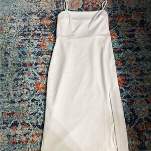 Express White Spaghetti Strap Dress